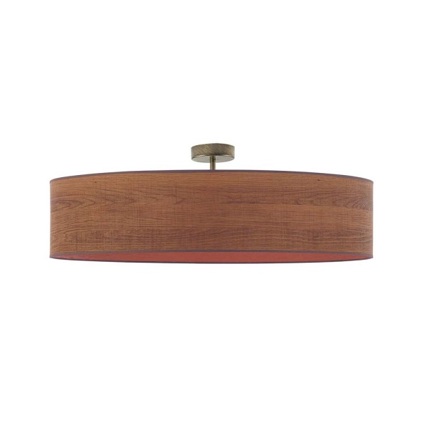 Lampa Fornirowa  sufitowa GRENADA ECO fi - 80 cm ECO - kolor kasztanowy  Lysne