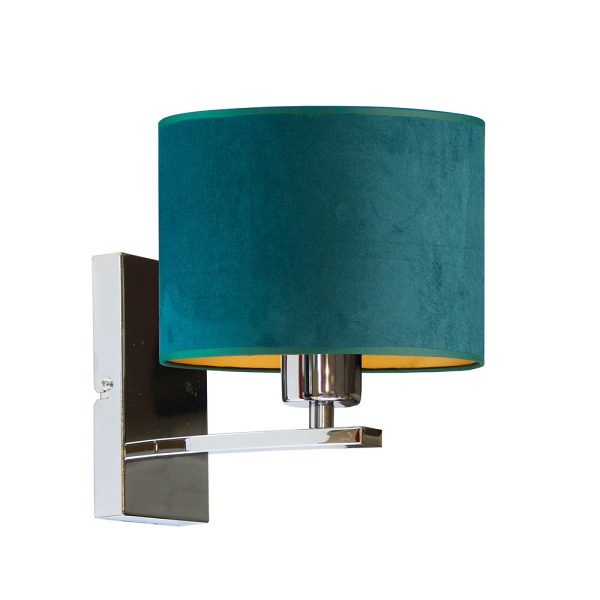 Oprawa ścienna do przedpokoju ELVORA VELUR ze złotym wnętrzem  Lysne