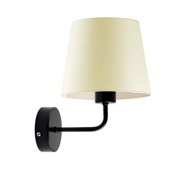 Kinkiet Czarny  ścienny RIMINI  Lysne
