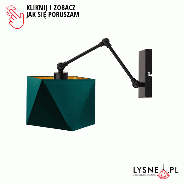 Lampa ścienna na wysięgniku AMARILLO GOLD  Lysne