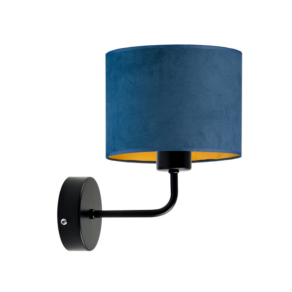 Kinkiet Nowoczesny  ze złotym wnętrzem MODENA VELUR  Lysne