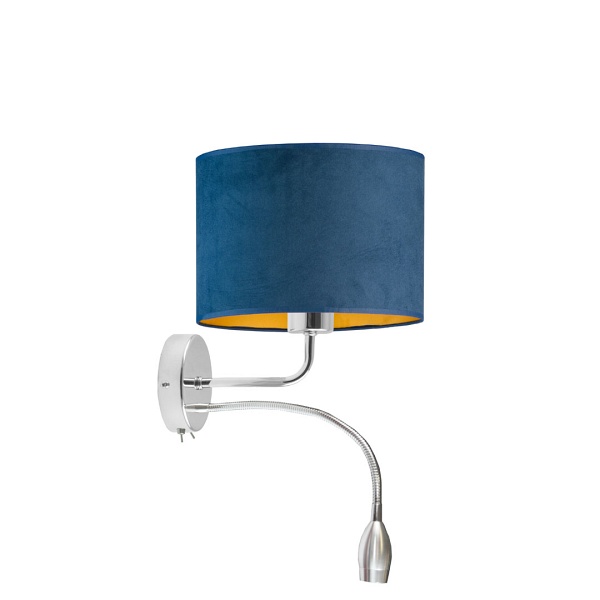 Lampka Nowoczesna  ścienna nad łóżko CAPRI VELUR  Lysne