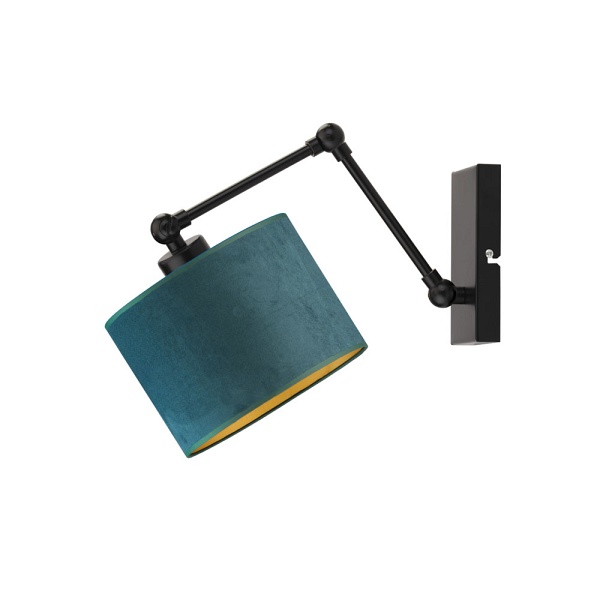 Kinkiet Nowoczesny  ze złotym wnętrzem TULON VELUR  Lysne