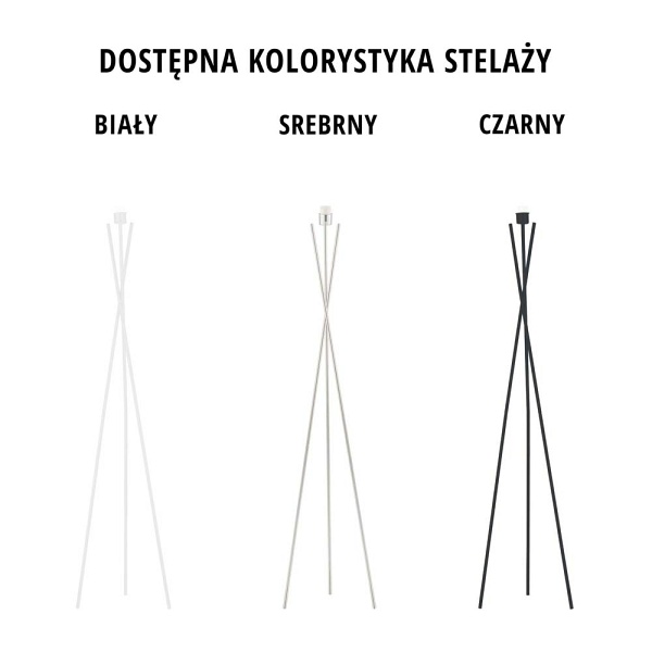 Lampa podłogowa na trzech nogach TOKIO VELUR  Lysne
