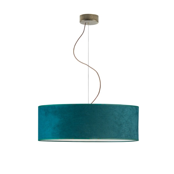 Lampa Salonowa  wisząca HAJFA VELUR fi - 60 cm kolor zieleń butelkowa  Lysne