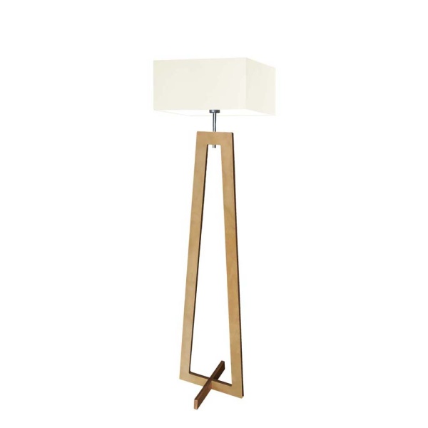 Lampa podłogowa z drewna CURACAO  Lysne