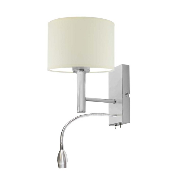 Kinkiet do sypialni FLORYDA ECO z peszlem ledowym  Lysne