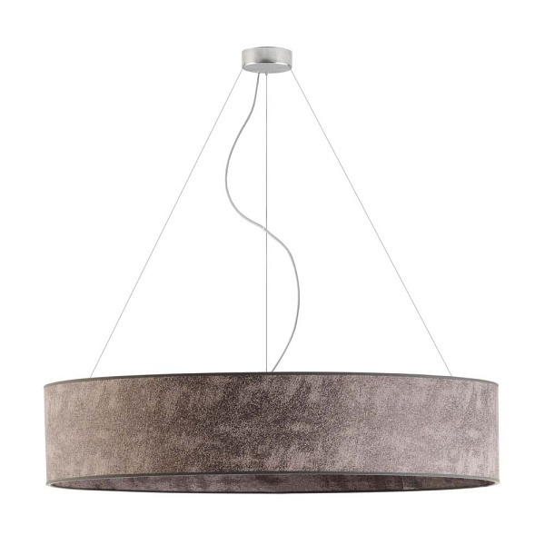 Lampa wisząca do sypialni PORTO fi - 100 cm - kolor szary melanż  Lysne