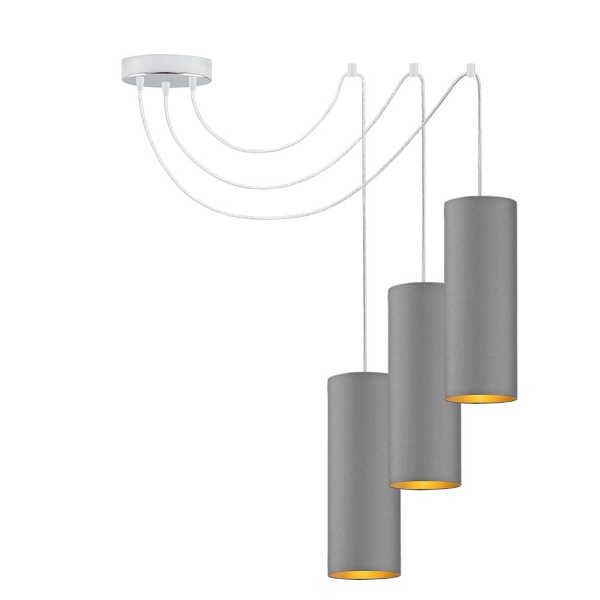 Lampa sufitowa z regulowaną wysokością VIZELA T3 GOLD  Lysne