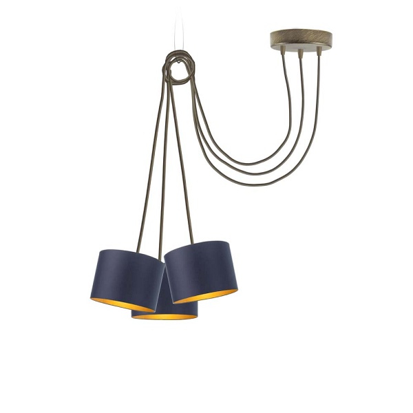 Lampa Wisząca  pająk WAIKIKI W3 GOLD  Lysne