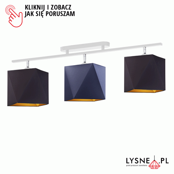 Lampa kuchenna przysufitowa DETROIT GOLD  Lysne