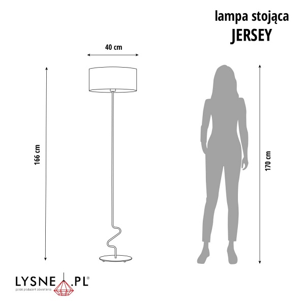 Lampa podłogowa JERSEY GOLD  Lysne