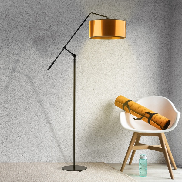 Lampa stojąca w stylu loft LIBERIA MIRROR  Lysne