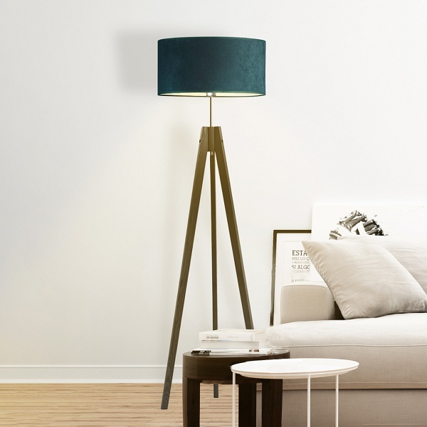 Lampa Drewniana  salonowa HAITI VELUR  Lysne