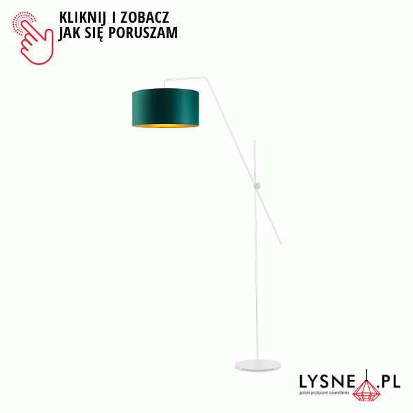 Lampa podłogowa z regulacją wysokości BILBAO GOLD  Lysne
