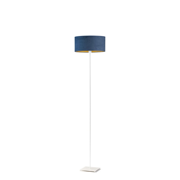 Lampa Designerska  sypialniana ze złotym wnętrzem MEKSYK VELUR   Lysne