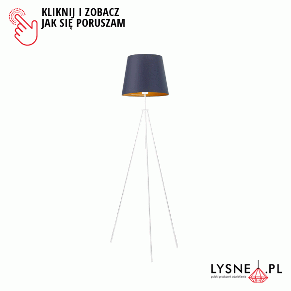 Lampa stojąca do salonu OSLO GOLD  Lysne