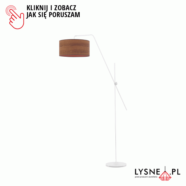 Lampa Nowoczesna  do salonu BILBAO ECO z włącznikiem nożnym   Lysne