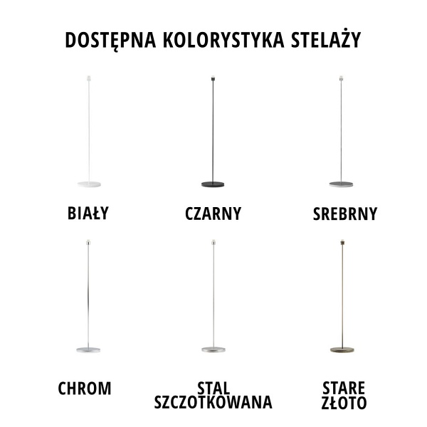 Lampa stojąca  WERONA VELUR  Lysne