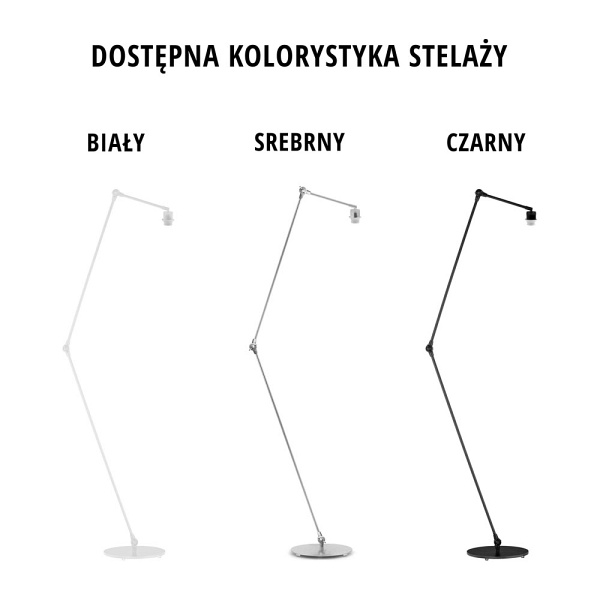 Lampa z regulacją kąta padania światła MANILA VELUR  Lysne