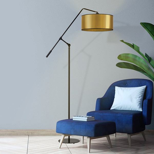 Lampa podłogowa do salonu LIBERIA MIRROR  Lysne