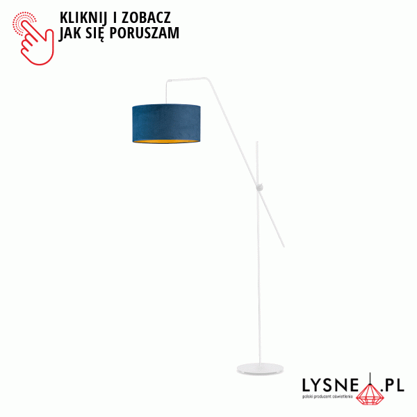 Lampa Regulowana  do sypialni BILBAO VELUR  Lysne