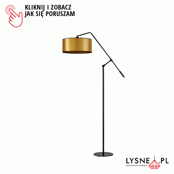 Lampa podłogowa do salonu LIBERIA MIRROR  Lysne