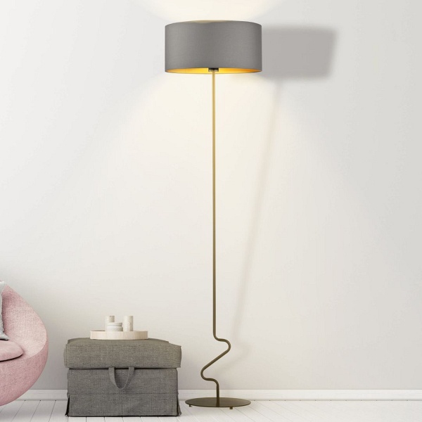 Lampa podłogowa JERSEY GOLD  Lysne