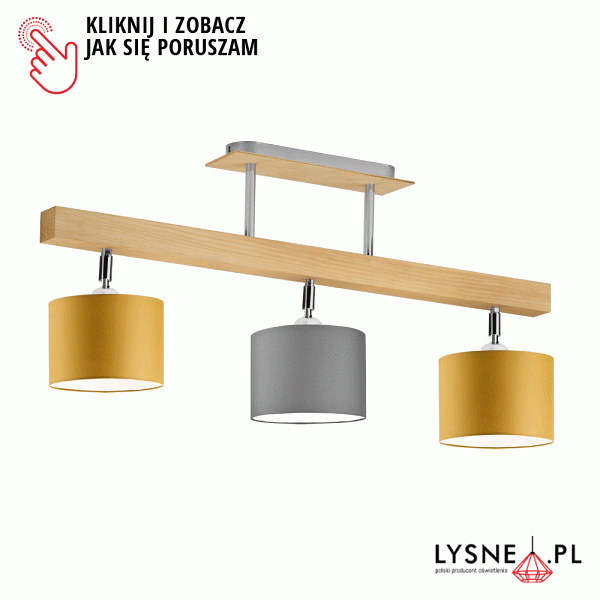 Oświetlenie do pokoju chłopca HOLLYWOOD  Lysne