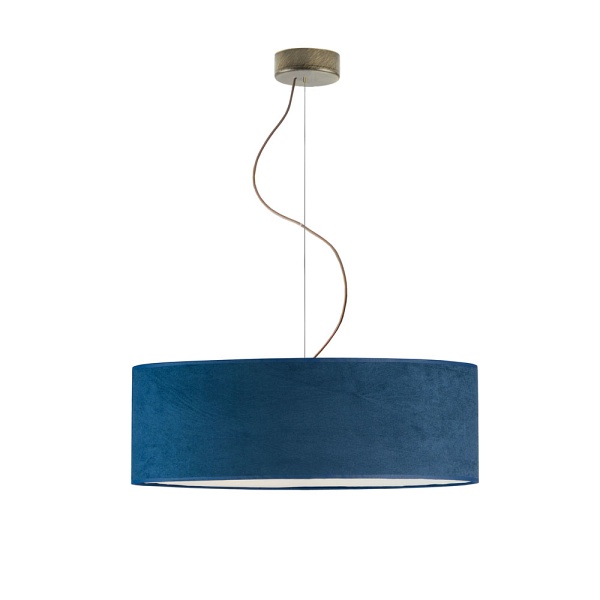 Lampa Regulowana  do jadalni HAJFA VELUR fi - 60 cm kolor granatowy  Lysne