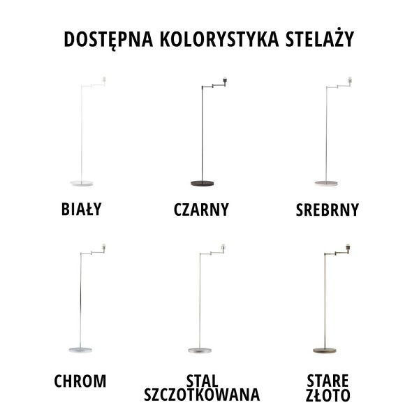 Designerskie oświetlenie podłogowe CANCUN VELUR  Lysne