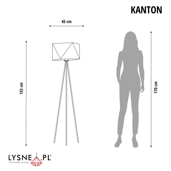 Lampa podłogowa KANTON  Lysne