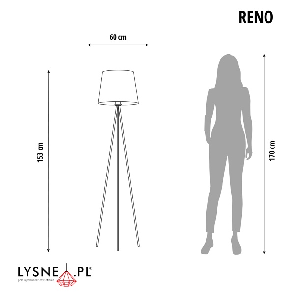 Lampa stojąca RENO  Lysne