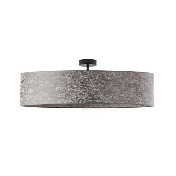 Żyrandol do pokoju GRENADA  fi - 80 cm - kolor szary melanż  Lysne