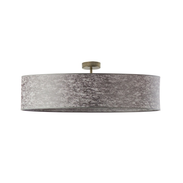 Żyrandol do pokoju GRENADA  fi - 80 cm - kolor szary melanż  Lysne