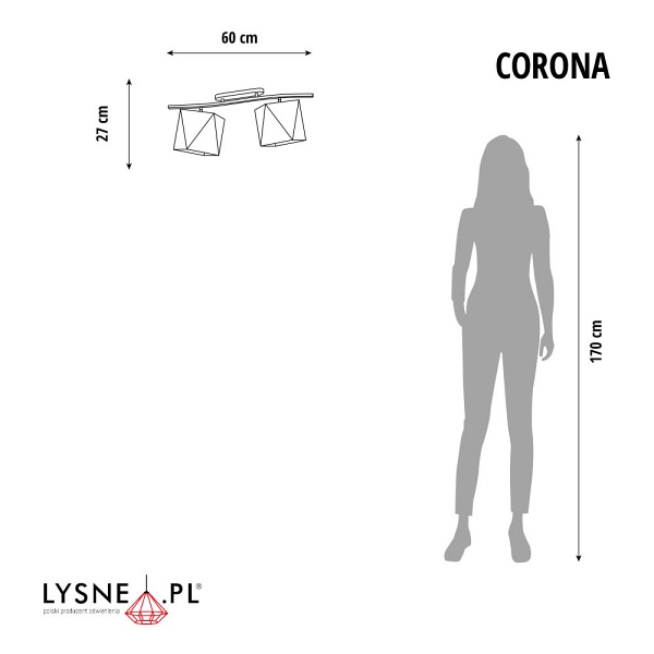 Żyrandol pokojowy CORONA  Lysne