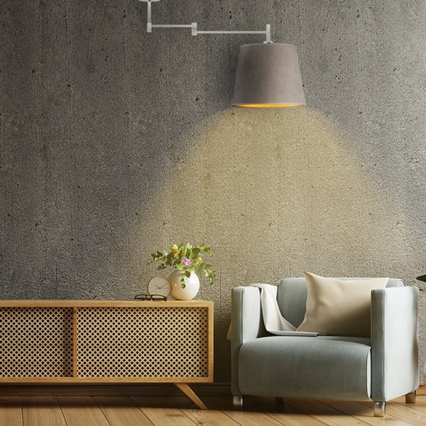 Plafoniera ze złotym wnętrzem TAMPA VELUR  Lysne