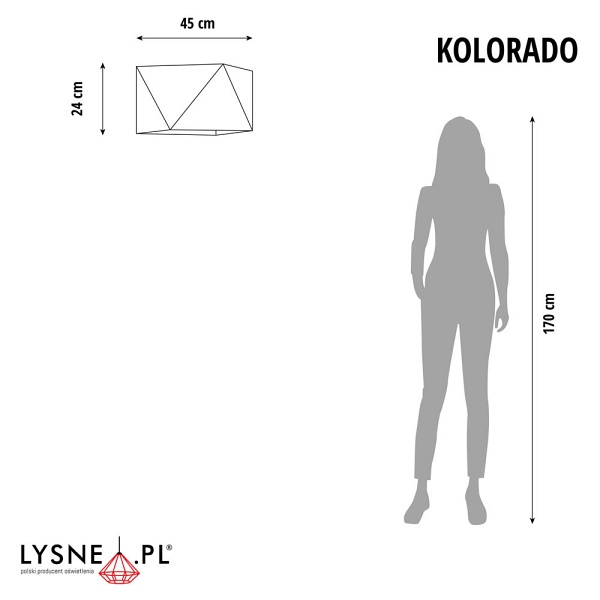 Żyrandol do pokoju KOLORADO   Lysne