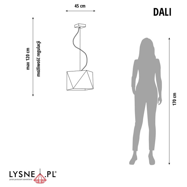 Lampa Geometryczna  wisząca DALI  Lysne