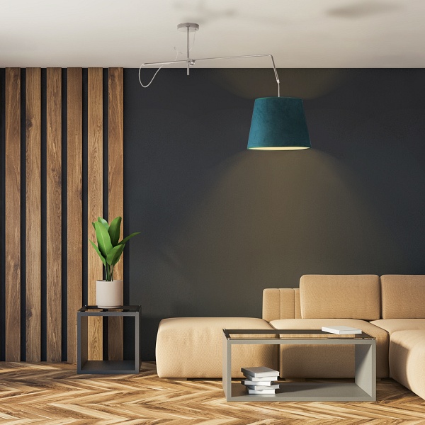 Lampa wisząca do salonu OVIEDO VELUR  Lysne