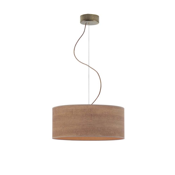 Żyrandol kuchenny HAJFA ECO fi - 40 cm - kolor orzechowy  Lysne