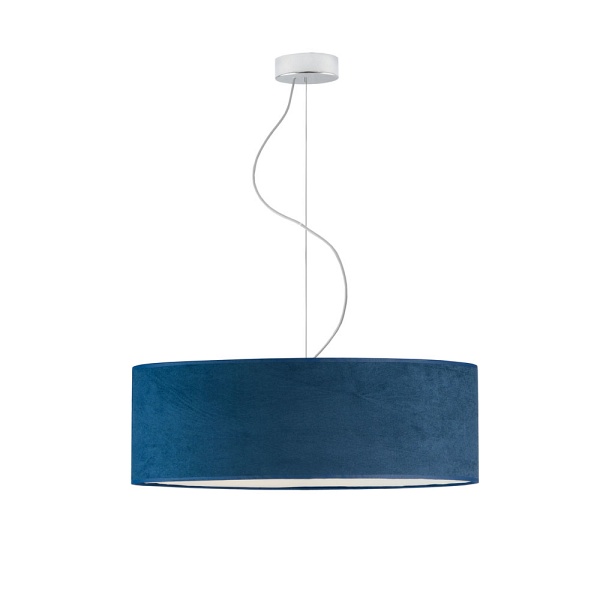 Lampa Regulowana  do jadalni HAJFA VELUR fi - 60 cm kolor granatowy  Lysne