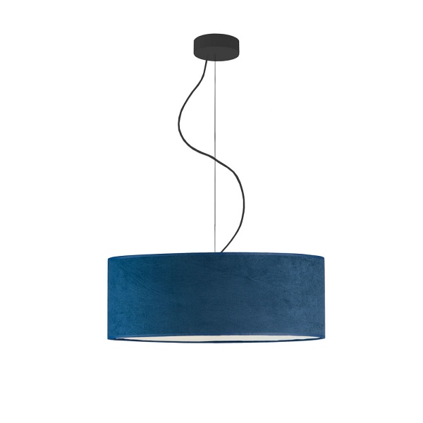 Zwis w nowoczesnym stylu HAJFA VELUR fi - 50 cm kolor granatowy  Lysne