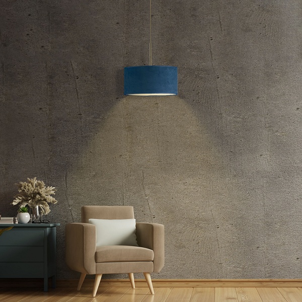 Lampa wisząca welurowa SINTRA VELUR fi - 30 cm  Lysne