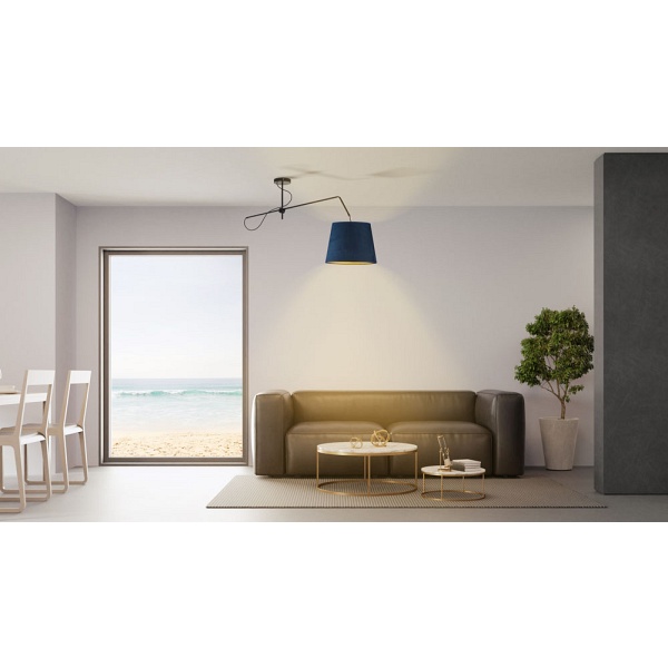 Lampa wisząca z regulowanym ramieniem OVIEDO VELUR  Lysne