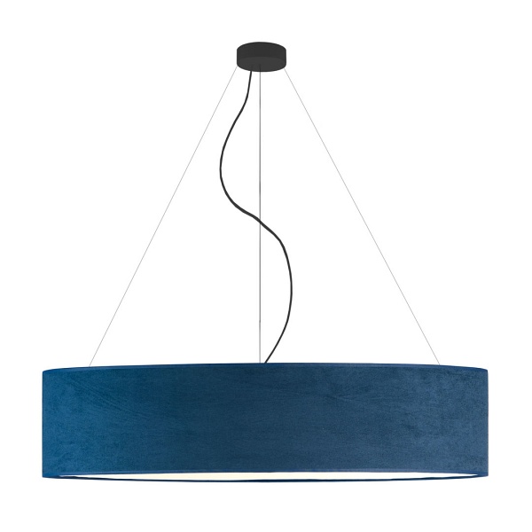 Oświetlenie sufitowe nad stół PORTO VELUR fi - 100 cm - kolor morski  Lysne