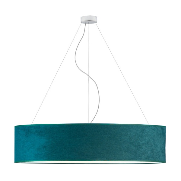 Lampa wisząca nad stół PORTO VELUR fi - 100 cm - kolor zieleń butelkowa  Lysne
