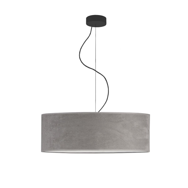 Lampa z regulacją wysokości HAJFA VELUR fi - 60 cm kolor szary  Lysne