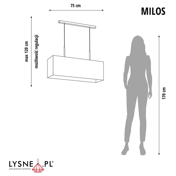 Lampa kuchenna MILOS  Lysne