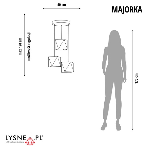 Żyrandol pokojowy MAJORKA  Lysne